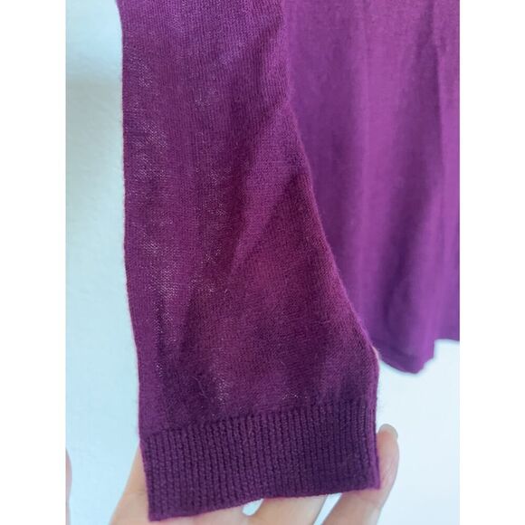 Nordstrom Signature cashmere sweater in purple XS - Picture 7 of 8